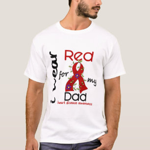 T-shirt Eu visto o vermelho para minha doença cardíaca d