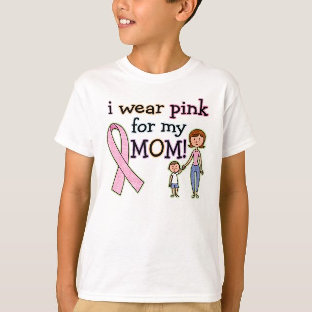 T-shirt Eu Visto rosa para os meus filhos (Frente)