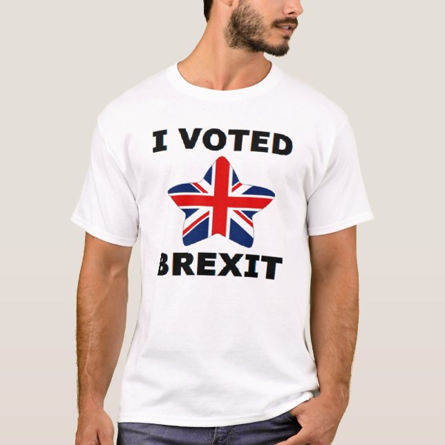 T-shirt eu votei Brexit (Frente)