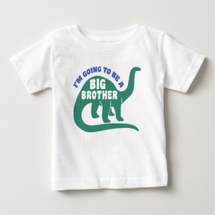 T-shirt Eu vou ser um grande dinossauro irmão