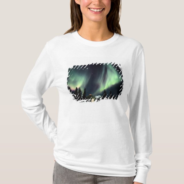 T-shirt EUA, Alasca, Chena Hot Springs. Aurora (Frente)