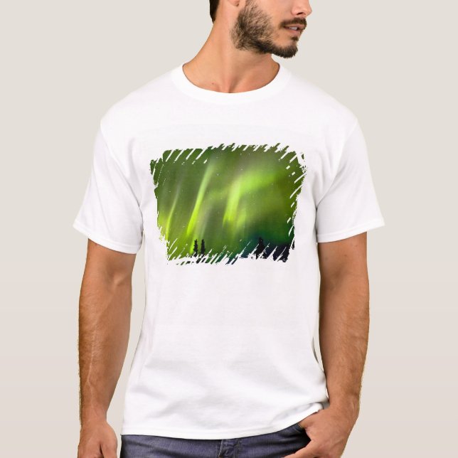 T-shirt EUA, Alasca, Chena Hot Springs. Aurora 3 (Frente)