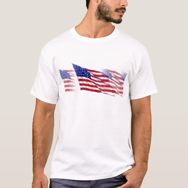 T-shirt EUA - Bandeira Americana (Frente)