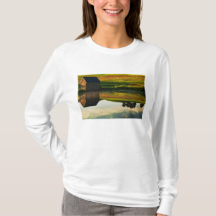 T-shirt EUA, Delaware, Wilmington. Celeiro de pedra na bor