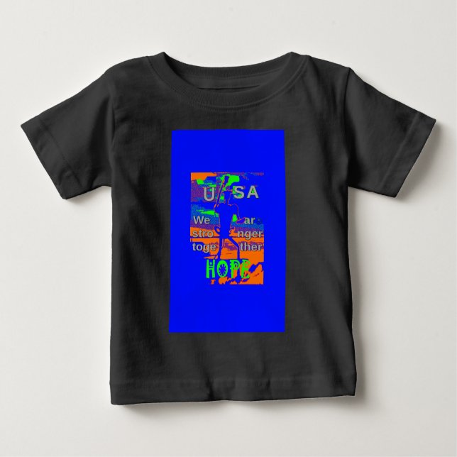 T-shirt EUA Esperam Fortes Juntos - Uma Tapeçaria Patrióti (Frente)
