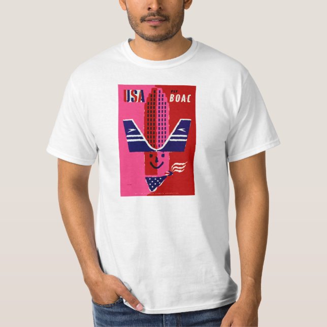 T-shirt EUA ~ Fly BOAC (Frente)