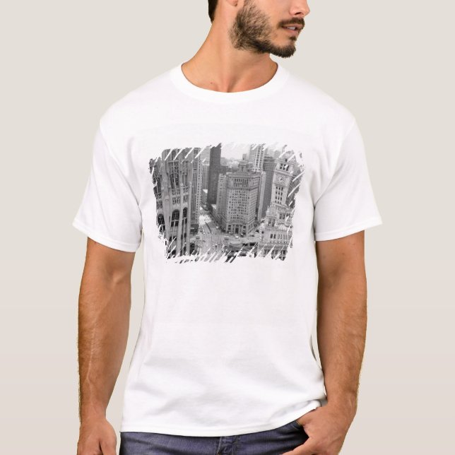 T-shirt EUA, IL, Chicago, Loop do Hotel (Frente)