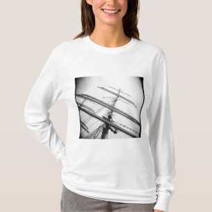 T-shirt EUA, Massachusetts, Boston. Mastros de navio alto.