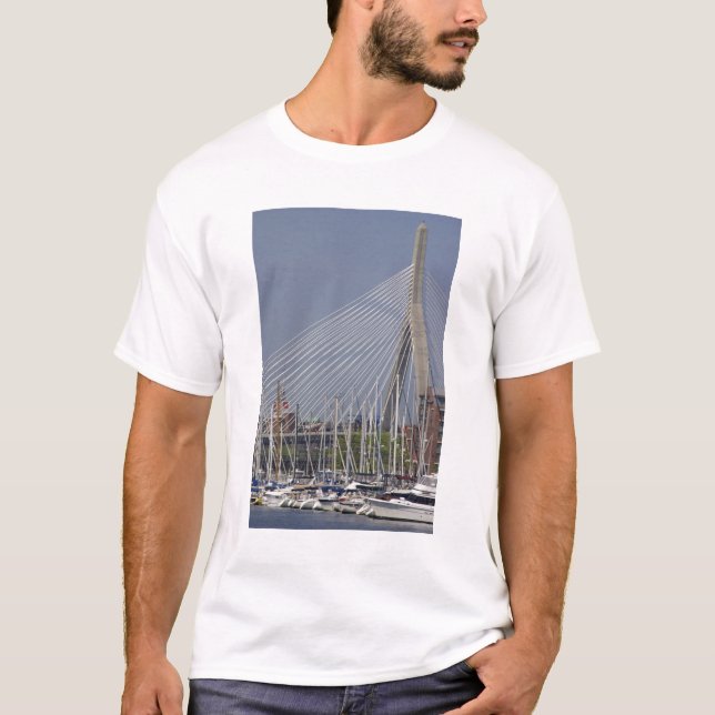 T-shirt EUA, Nova Inglaterra, Massachusetts, Boston, barco (Frente)