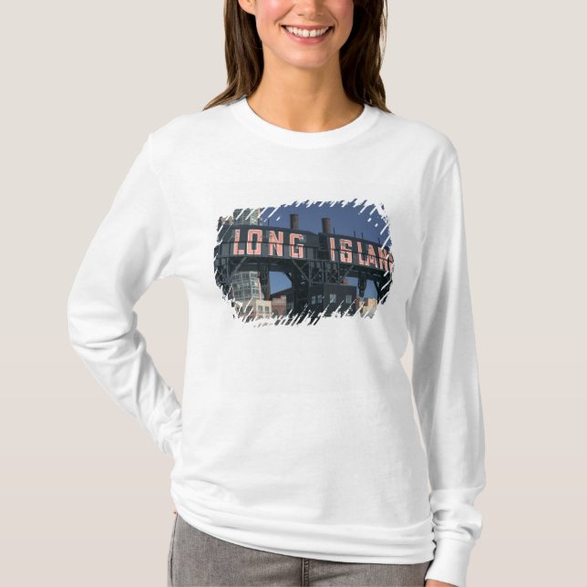 T-shirt EUA, Nova York, Cidade de Nova York, Queens: Long (Frente)