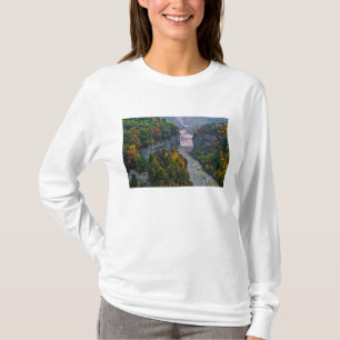 T-shirt EUA, Nova York, Parque Estadual Letchworth. Rio e