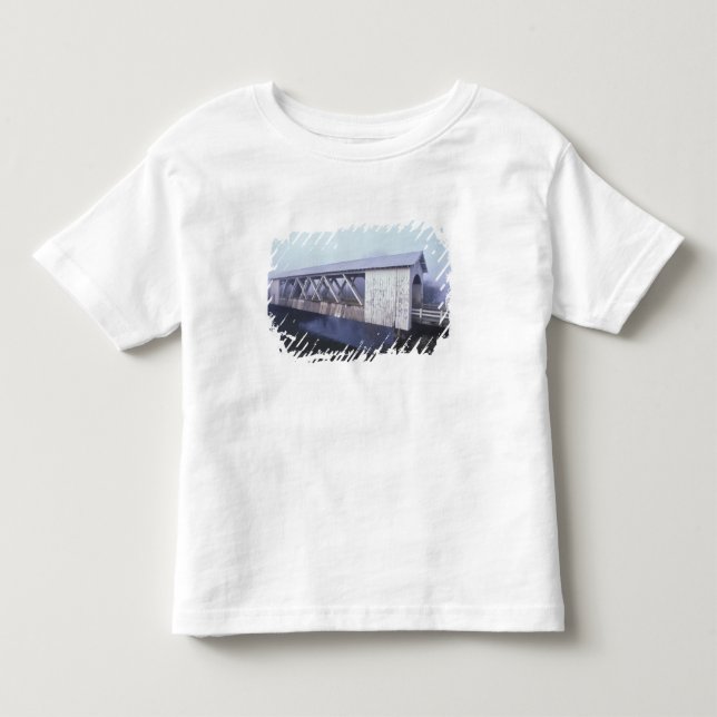 T-shirt EUA, Oregon. Gilkey ponte coberta abrange (Frente)