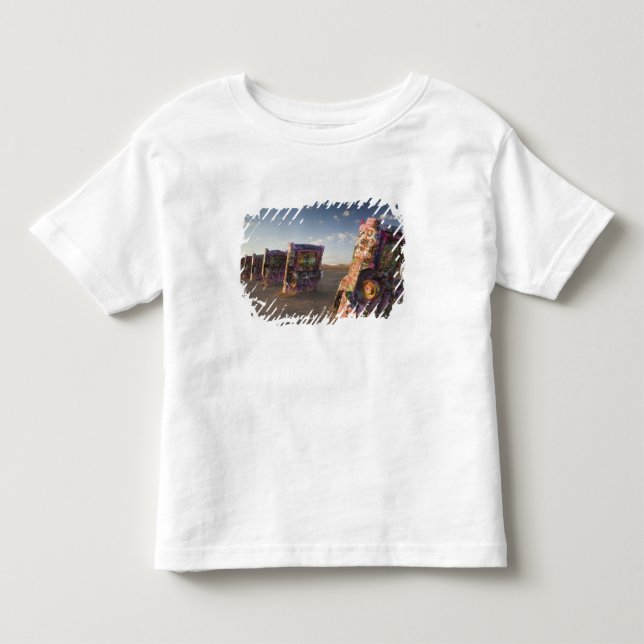T-shirt EUA, TEXAS, Área de Panhandle, Amarillo: Cadillac  (Frente)