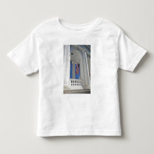 T-shirt EUA, VA, Arlington. Bandeiras americanas estão pen