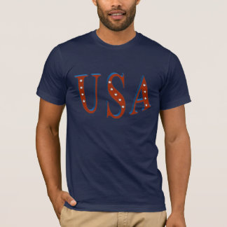 T-shirt EUA-Vermelho