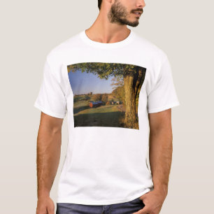 T-shirt EUA, Vermont, sul de Woodstock, Jenne Farm em