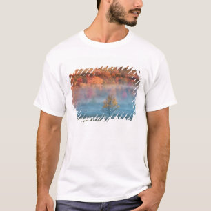 T-shirt EUA, Virgínia Ocidental, Davis. Vale enevoado e