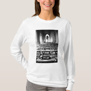 T-shirt EUA, Washington DC. Bancos de igreja da Catedral N