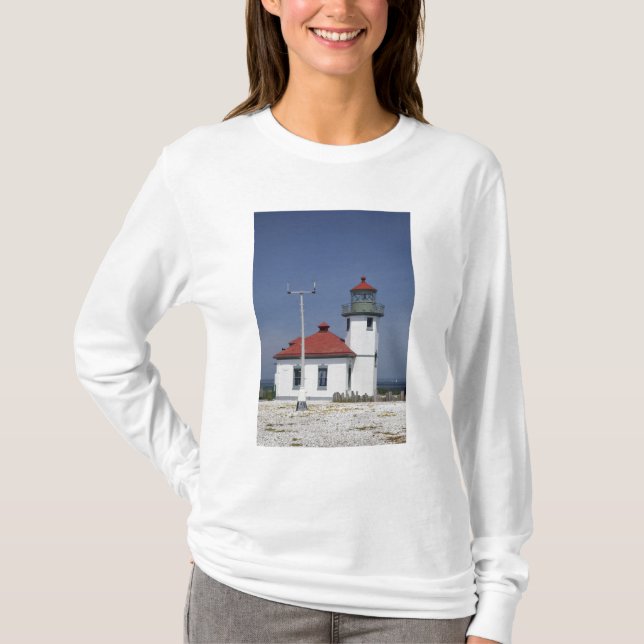 T-shirt EUA, Washington, Seattle, Farol Alki Point, (Frente)