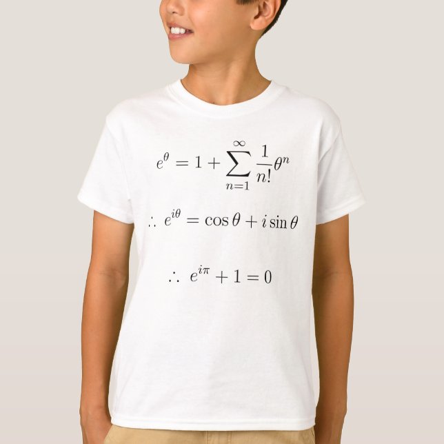 T-shirt Euler explicou: soma (Frente)
