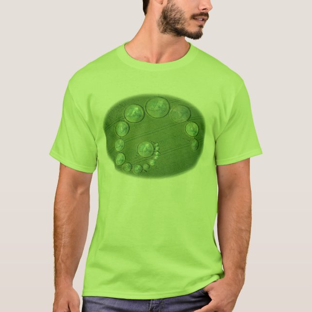 T-shirt Euro- círculos da colheita (Frente)