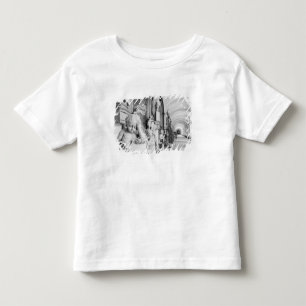 T-shirt Europa, Áustria, Salzburgo. Querubim e monumento