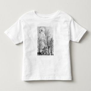 T-shirt Europa, França, Paris. Estátua e Roda-gigante,