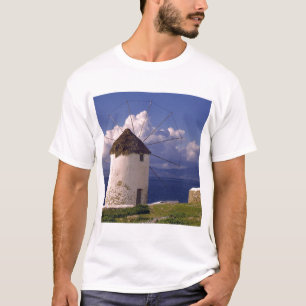 T-shirt Europa, Grécia, Mykonos. Um impressionante branco