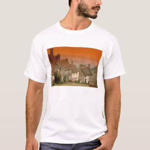 T-shirt Europa, Inglaterra, Dorset, Shaftesbury. colina Do