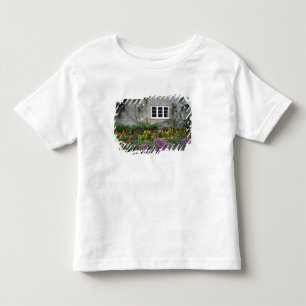 T-shirt Europa, Inglaterra, Teffont Magna. Flores enchem