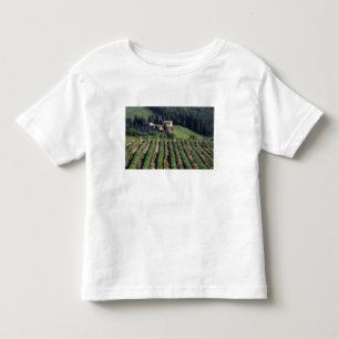 T-shirt Europa, Itália, Toscana. Vila cênica chipre.