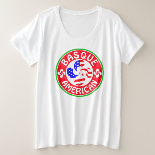 T-shirt Euskara Lauburu Cruz Basco Americana