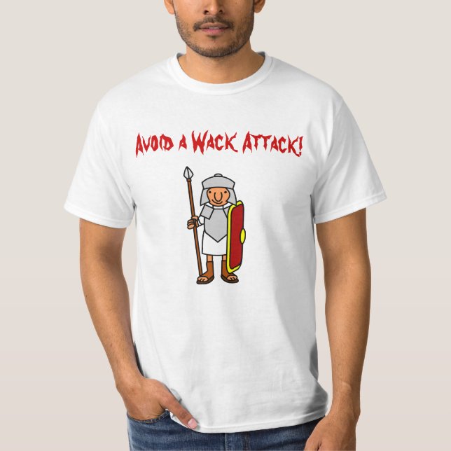 T-shirt Evite um ataque do Wack (Frente)