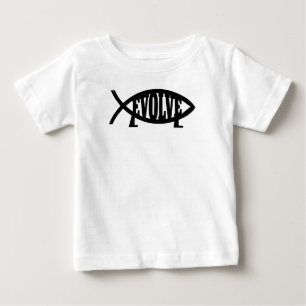 T-shirt EVOLUA o athei engraçado PEQUENO da ciência da