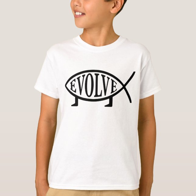 T-shirt Evolua peixes (Frente)