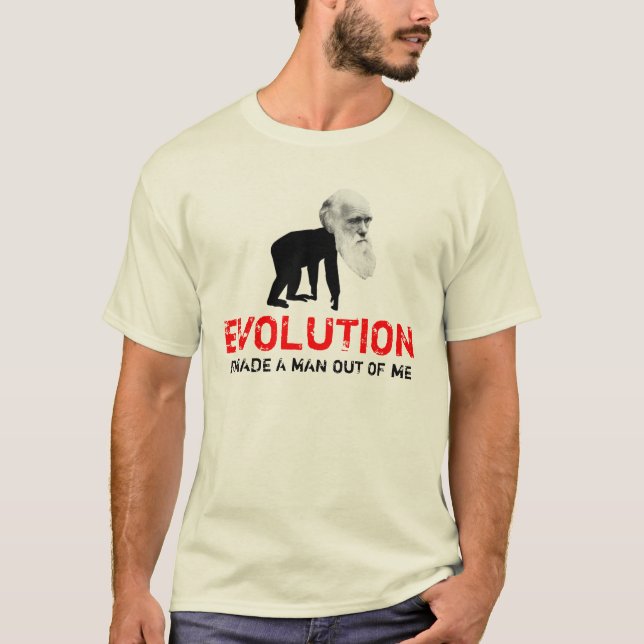 T-shirt Evolução de Darwin (Frente)