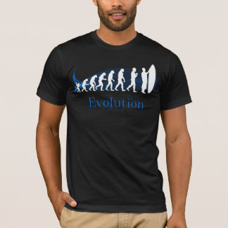 T-shirt Evolução de surfar