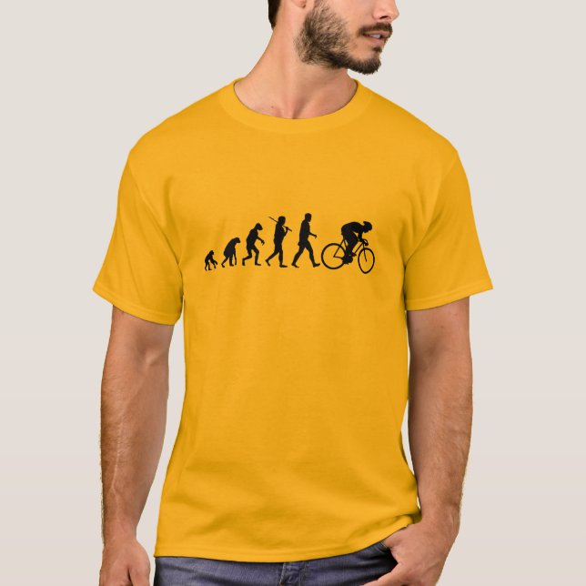 T-shirt evolução do ciclismo (Frente)