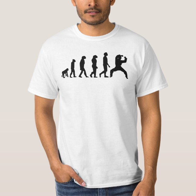 T-shirt Evolução do karaté (Frente)