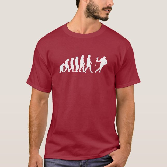 T-shirt Evolução do Lacrosse (Frente)