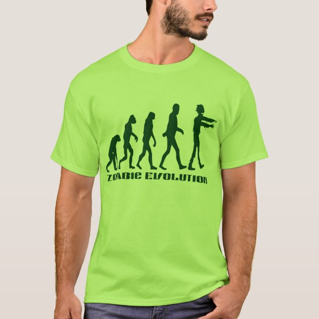 T-shirt Evolução do zombi (Frente)