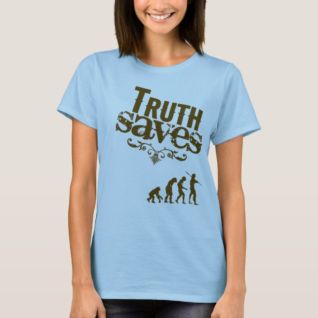 T-shirt Evolução (senhoras) (Frente)