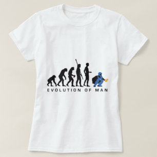 T-shirt evolution baseball catcher
