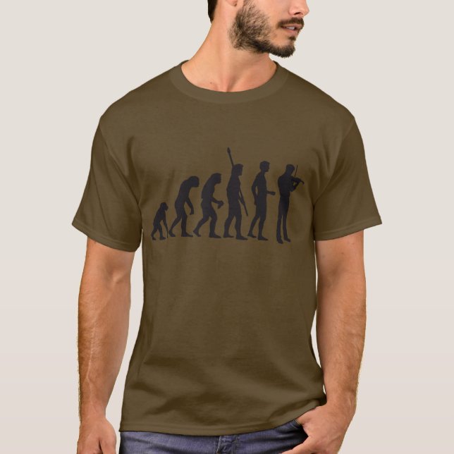 T-shirt evolution violin (Frente)