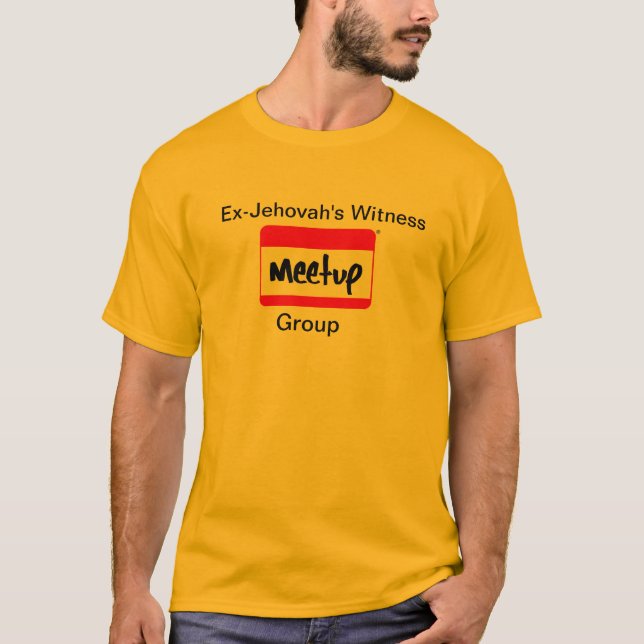 T-shirt Ex-JW do grupo de Meetup (Frente)