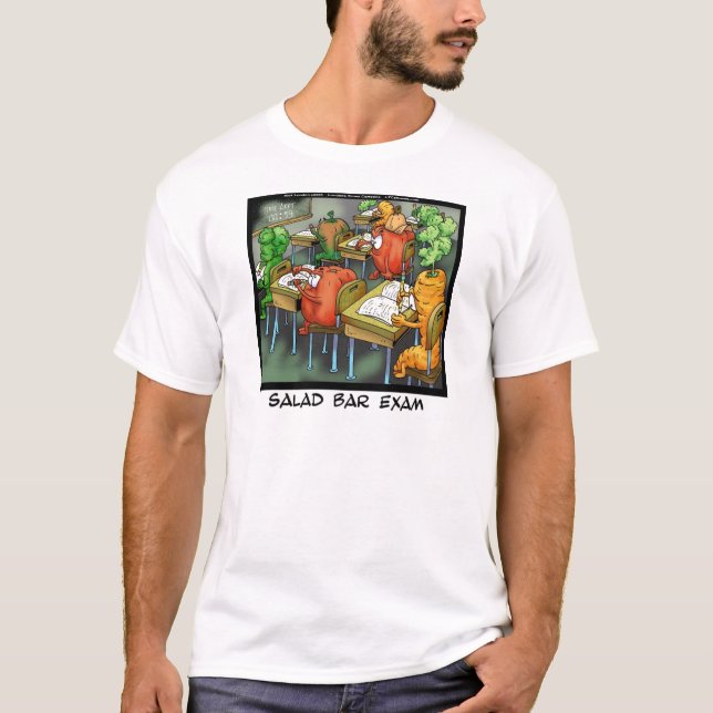 T-shirt Exame da Barra de Salada Engraçado (Frente)