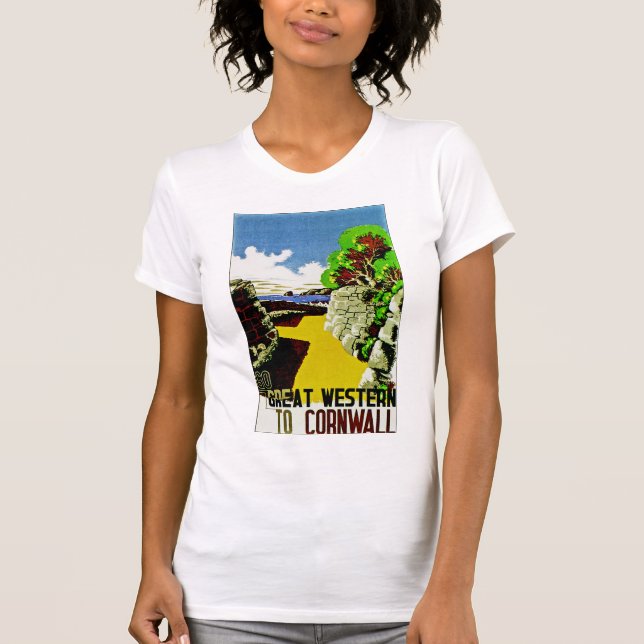 T-shirt Excelente Ocidental para Cornwall (Frente)