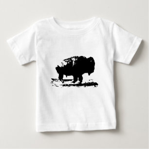 T-shirt Executando Buffalo Bison Pop Art