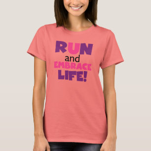 T-shirt Executar Embrace Life Pink
