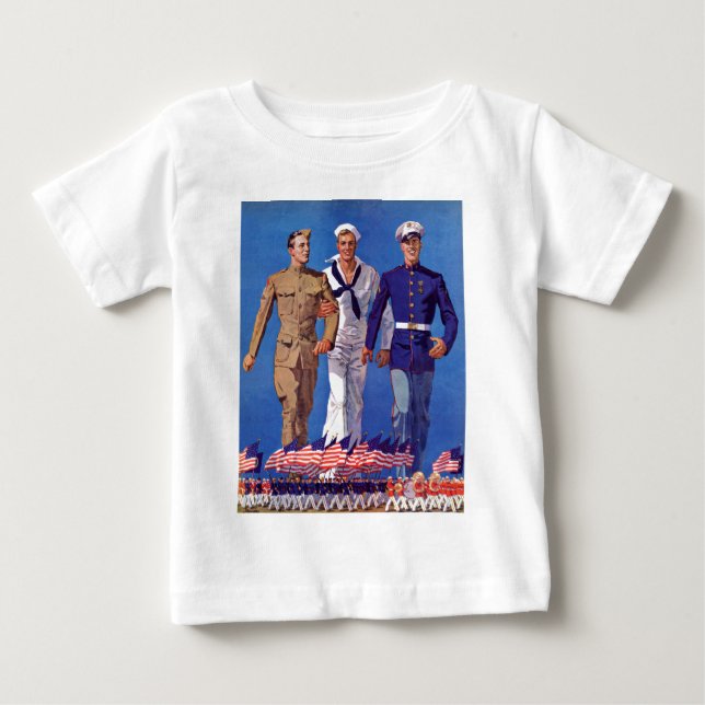 T-shirt Exército, marinho & fuzileiros navais (Frente)